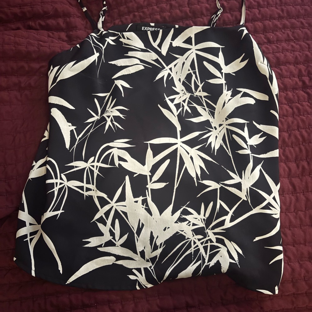 Express Black and White Women's Top